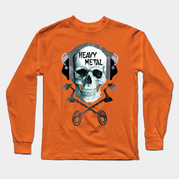 Treasure Hunter - Heavy Metal Long Sleeve T-Shirt by The Blue Box